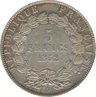 5 франков 1852 года